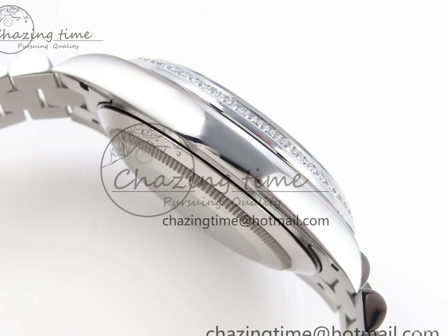 Good Copy Rolex Watches GSF Dial Bezel White Sustainable A 1920 40 SS Roman on Weight DayDate Diamonds Bracelet Gain President 1227